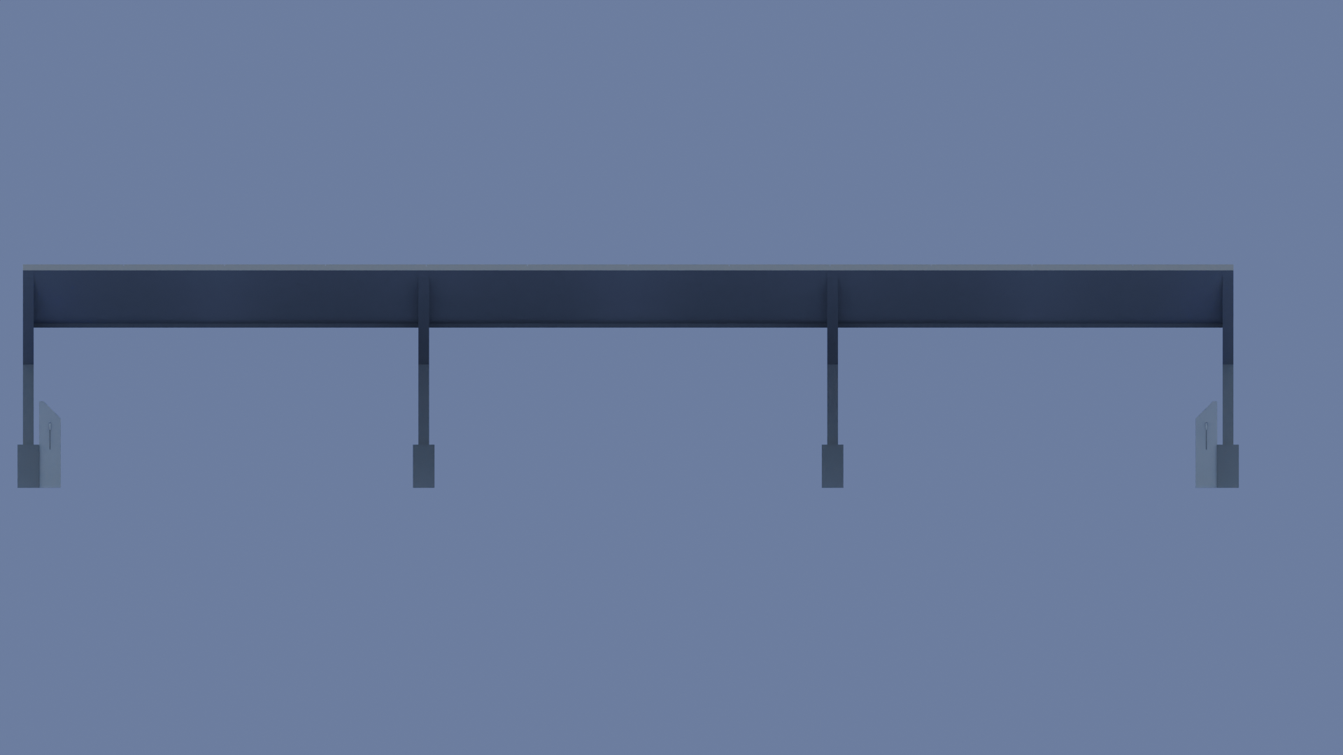 Solar canopy front view